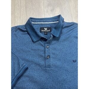 Buttercloth Polo Shirt Men's XL Blue Golf Tech Stretch Summer Active Casual